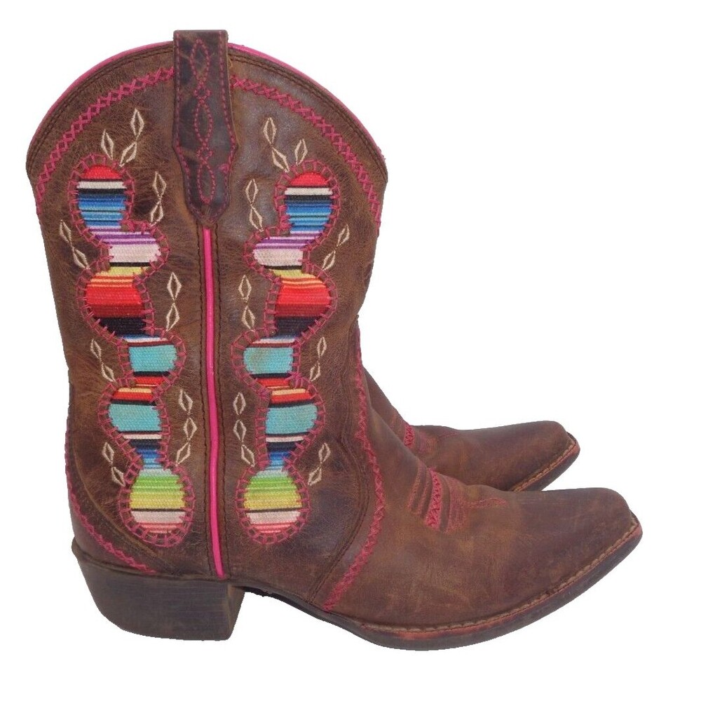Kids Ariat Boots Desert Diva Size 6 Girls Brown Western Cowgirl